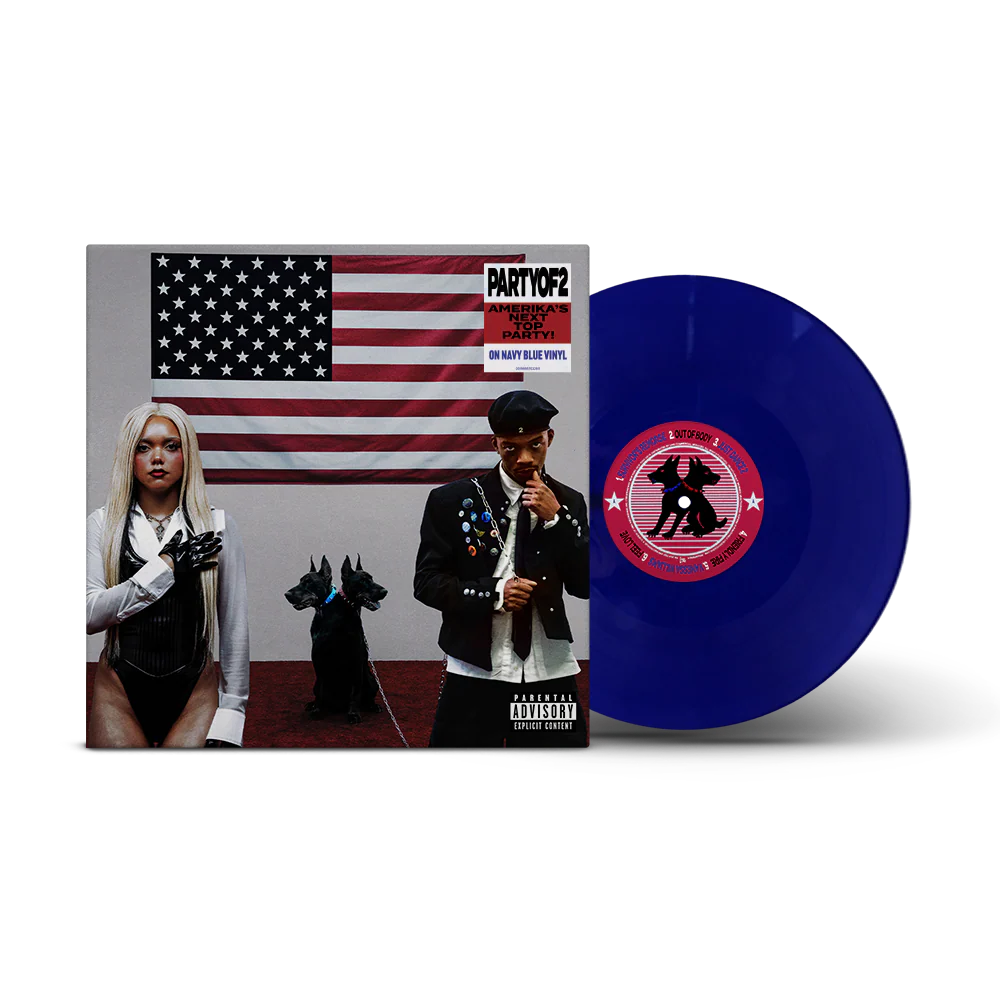 PARTYOF2 - AMERIKA'S NEXT TOP PARTY! (Blue 1LP w/ Signed Insert)