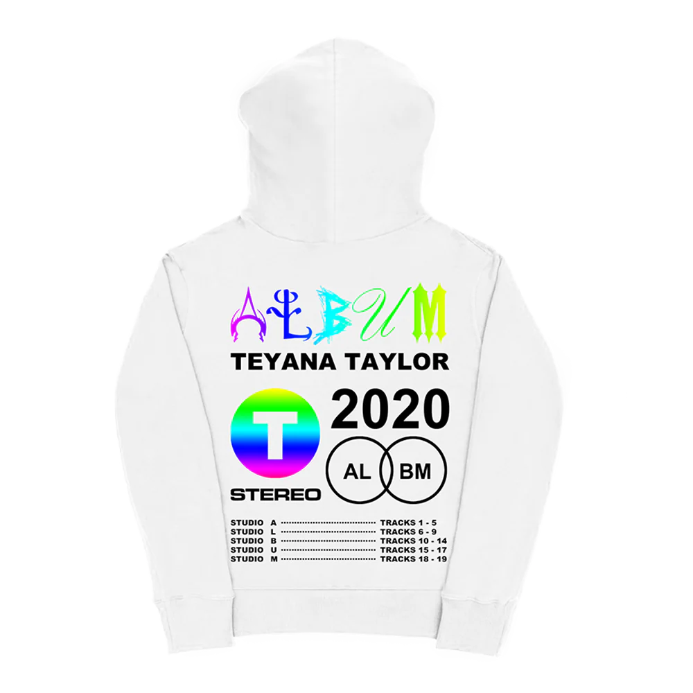 Teyana Taylor: Vinyl Record White Hoodie - Image 2